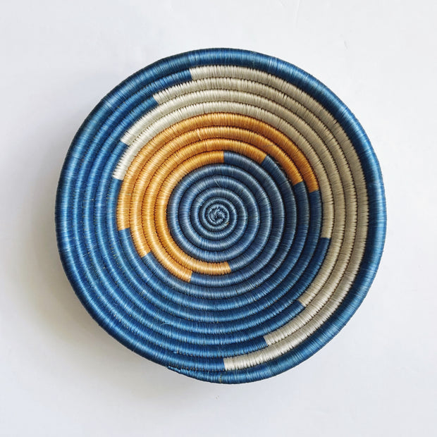 Medium Basket - Sky Blue Swirl