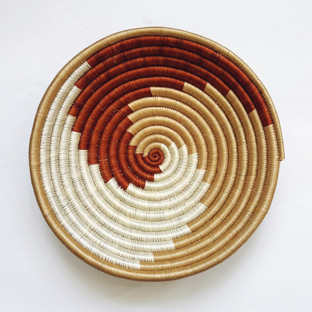 Medium Basket - Rust Swirl