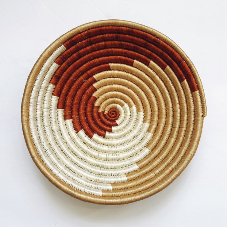 Medium Basket - Rust Swirl