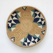 Large Basket - Navy Triangles