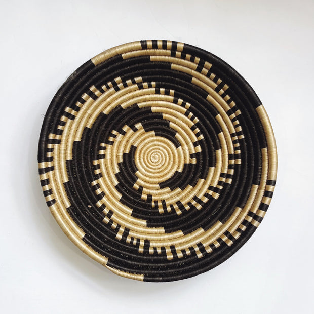 Large Basket - Black Checker Spinner