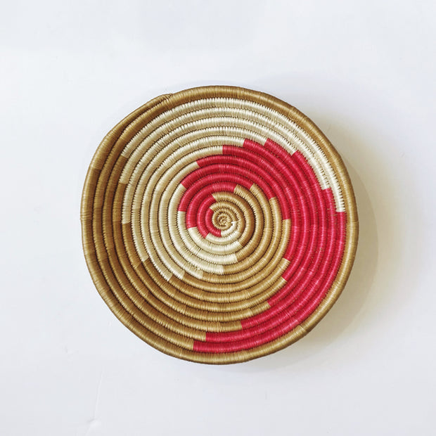 Medium Basket - Pink Tan Swirl