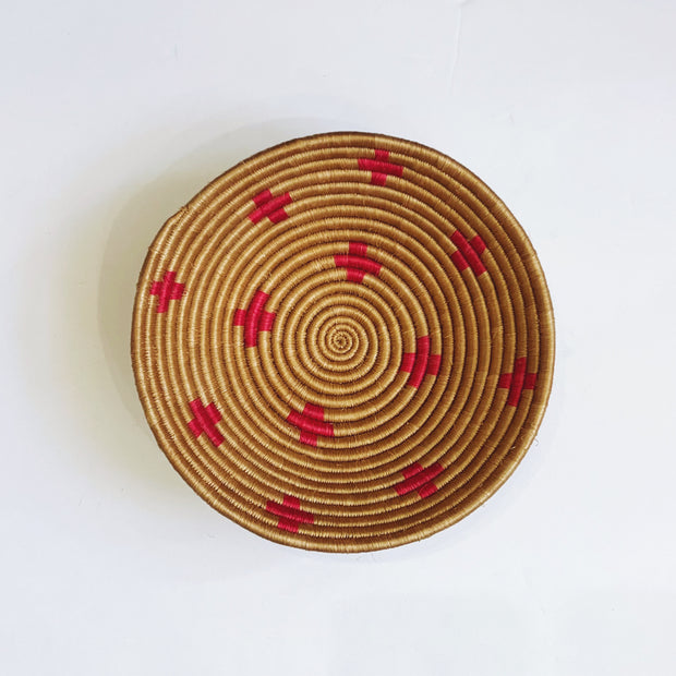 Medium Basket - Pink Cross