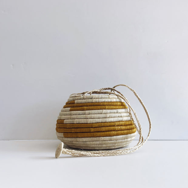 Hanging Plant Basket - Mustard