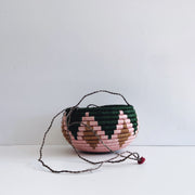 Hanging Plant Basket - Pink Boho