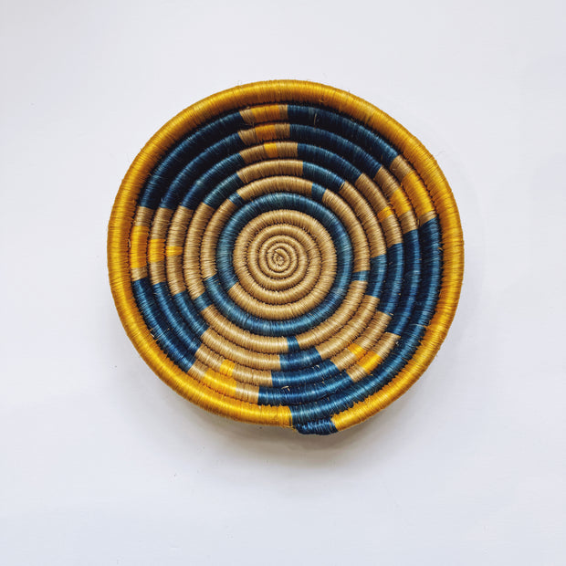 Small Basket - Blue/Yellow - Mango + Main