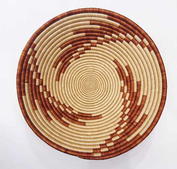 Large Basket - Brown Spiral