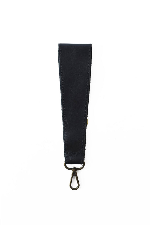 Angled Wristlet Strap - Black