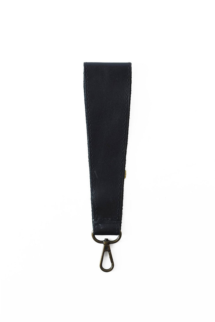 Angled Wristlet Strap - Black