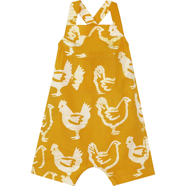 Baby Romper - Chickens Gold