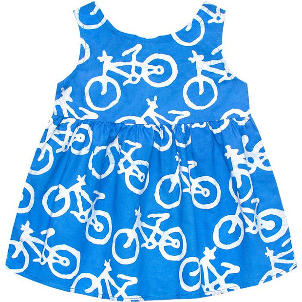 Baby Sundress - Blue Bikes