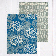 Blue Blooms Tea Towels - Set of Two