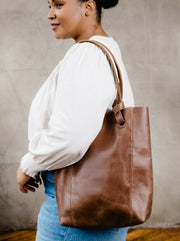 Cait Knotted Tote - Whiskey