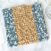 Water Hyacinth Trivet - Charcoal