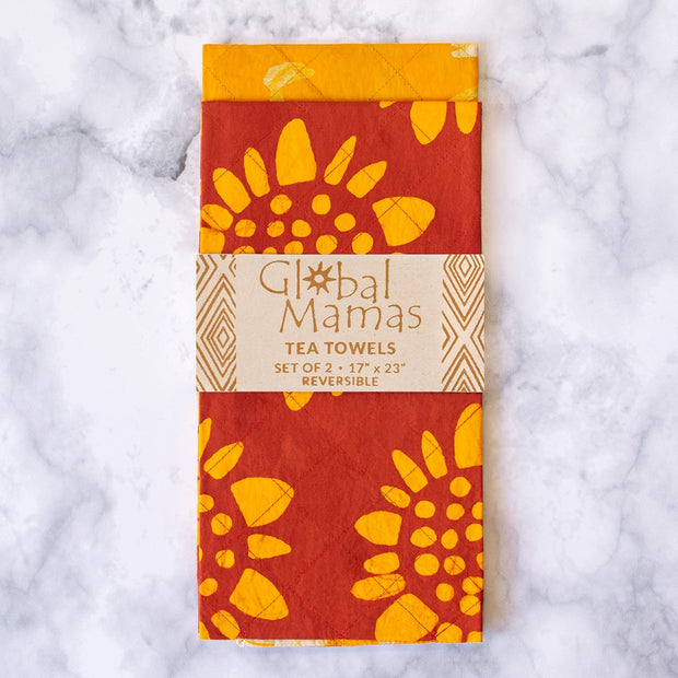 Sunflower Tea Towels - Set of Two