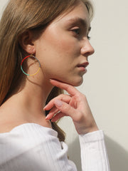 Colorpop Beaded Hoops