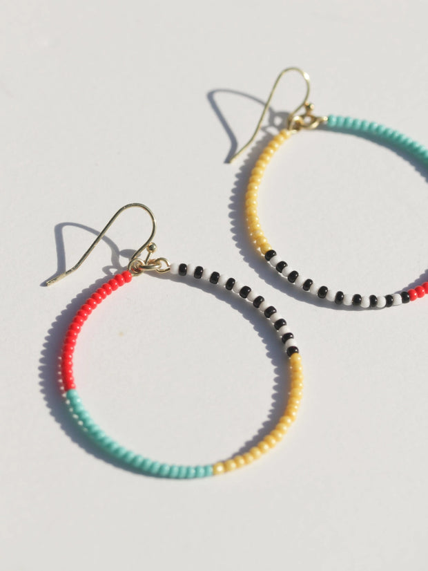 Colorpop Beaded Hoops