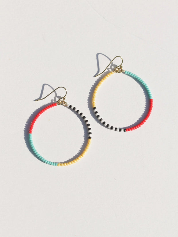 Colorpop Beaded Hoops
