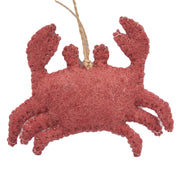 Crab Felt Ornament