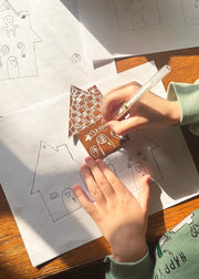 DIY Leather Gingerbread House Ornaments Kits