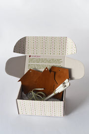 DIY Leather Gingerbread House Ornaments Kits