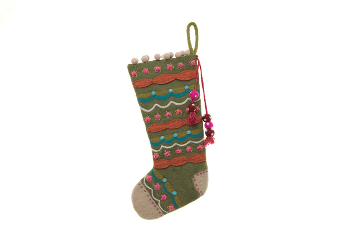 Evergreen Stocking - Green