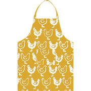 Adult Apron - Gold Chickens
