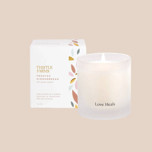 Frosted Gingerbread Holiday Candle