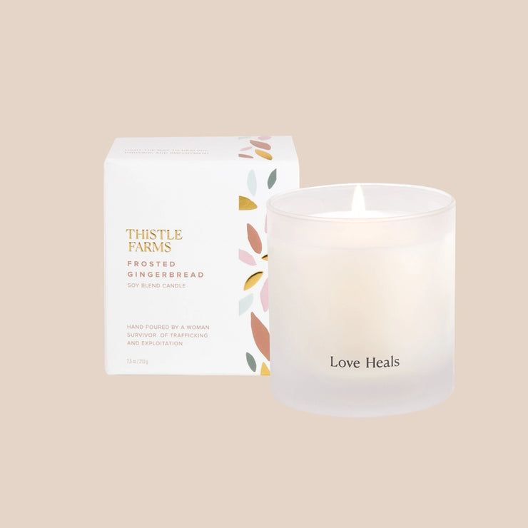 Frosted Gingerbread Holiday Candle