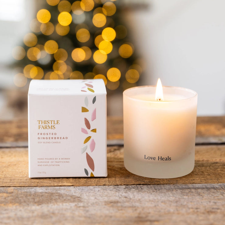 Frosted Gingerbread Holiday Candle