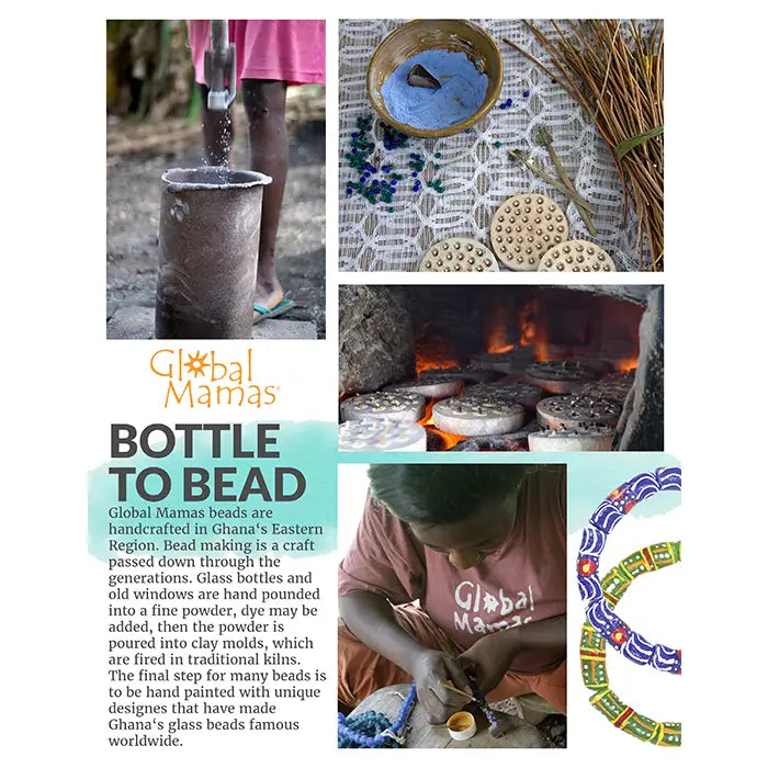 Mayne Glass Bead Bracelets - Navy