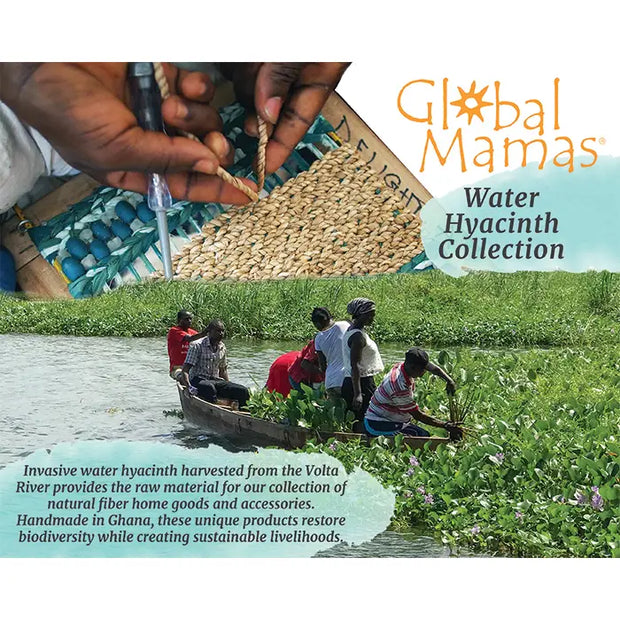 Water Hyacinth Trivet - Gold