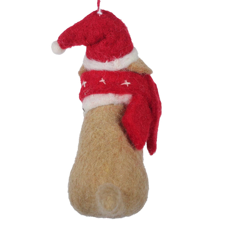 Golden Lab Felt Ornament