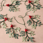 Holly Silk Paper Garland