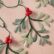 Holly Silk Paper Garland