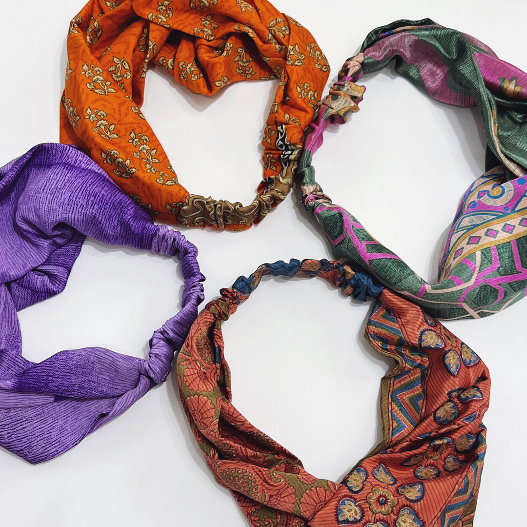 Upcycled Sari Headband – Mango & Main display picture 1