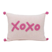 XOXO Mini Pillow- Pink