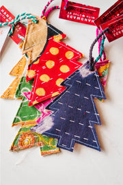 Kantha Christmas Tree Ornaments