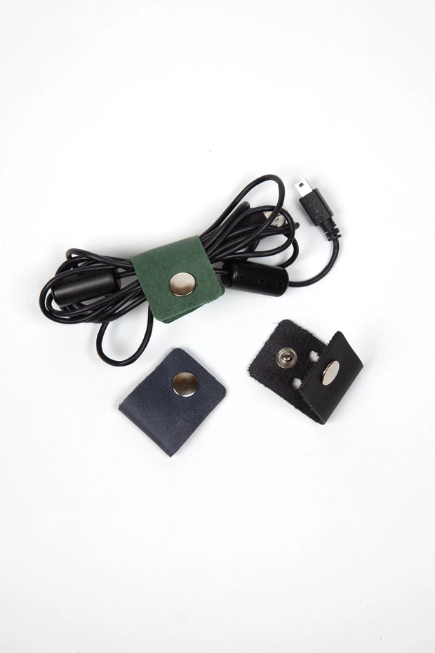 Leather Cord Organizers - Set of 3