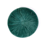 Mini Velvet Round Pillow - Evergreen
