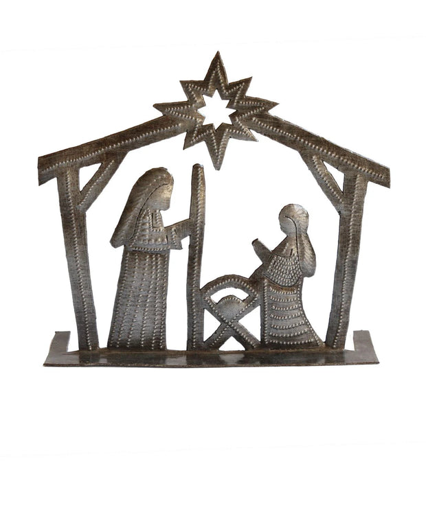 Mini Recycled Metal Christmas Nativity - Mango & Main