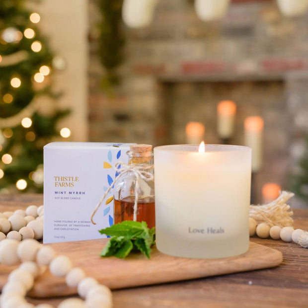 Mint Myrrh Holiday Candle