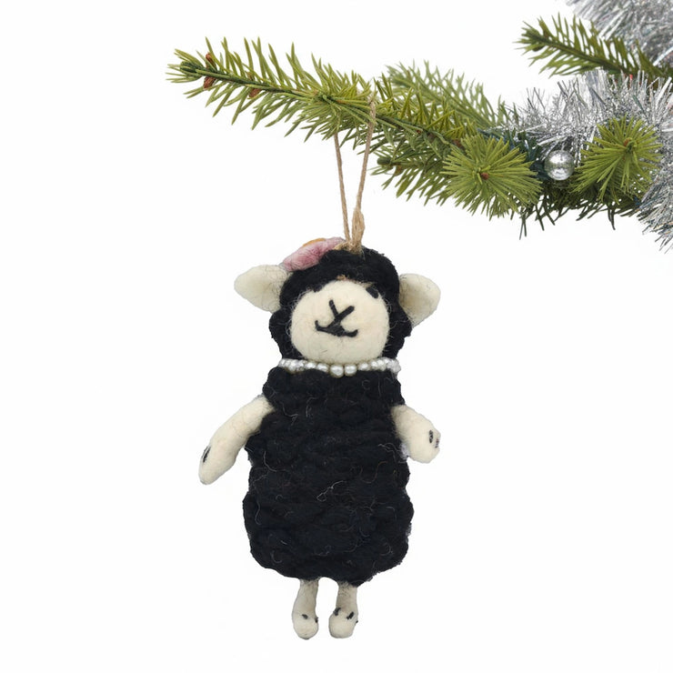 Black Sheep Felt Ornament