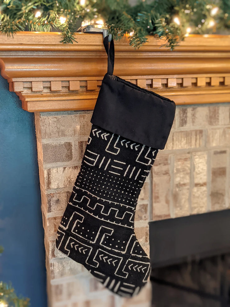 Mud Cloth Stocking - Mango + Main