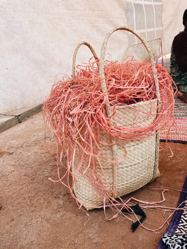 Raffia Pom Pom Garland