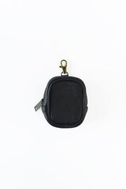 Leather Pouch Charm - Black