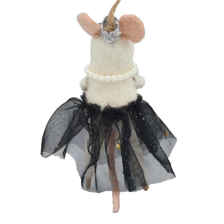 Queen Mouse Felt Ornament