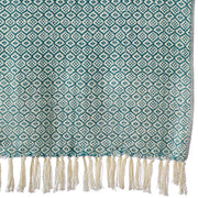 Teal Diamond Recycled Bottle Throw Blanket