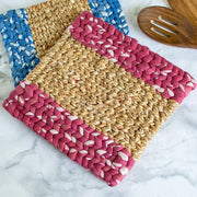 Water Hyacinth Trivet - Rosewood