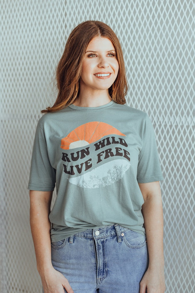 Run Wild Live Free Tee